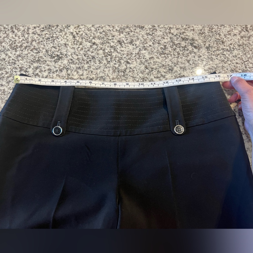 White House Black Market Black Straight-Leg Dress Trousers - Picture 9 of 10